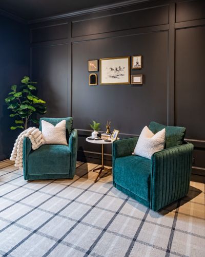 patterned carpet in a stylish Jacksonville home